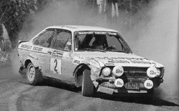 Vatanen on the 1977 Rally of New Zealand. (Pic: Wayne Churton)