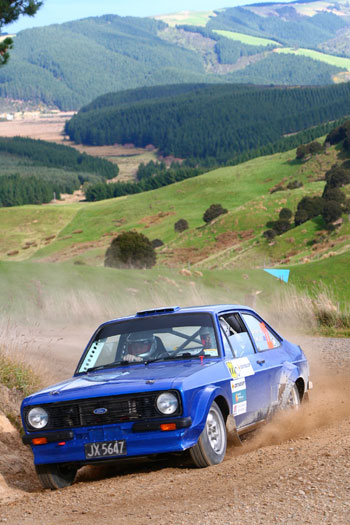 Brilliant scenery is a feature of the Otago Rally.