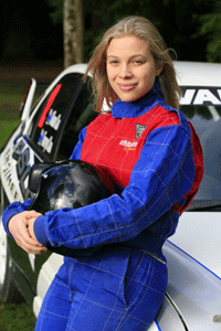 Tarryn Cox co-drives for her brother.