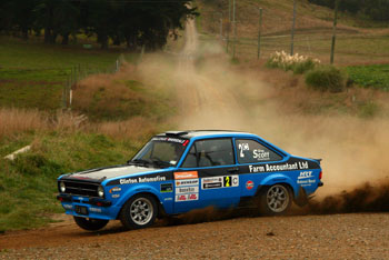 Derek Ayson is on track for a fourth Otago Rally win.